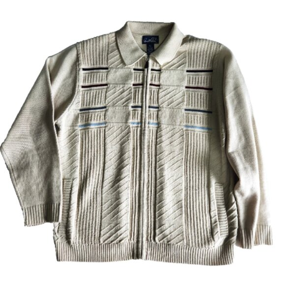 Arnold Palmer Cardigan Sweater Size Medium (40) Knit Full Zip with Pockets - Picture 11 of 12